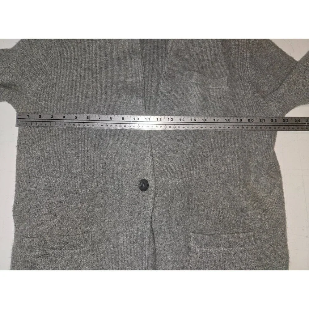 J.Crew Cocoon sweater-blazer grey L Acrylic & Merino Wool Alpaca‎ Cardigan